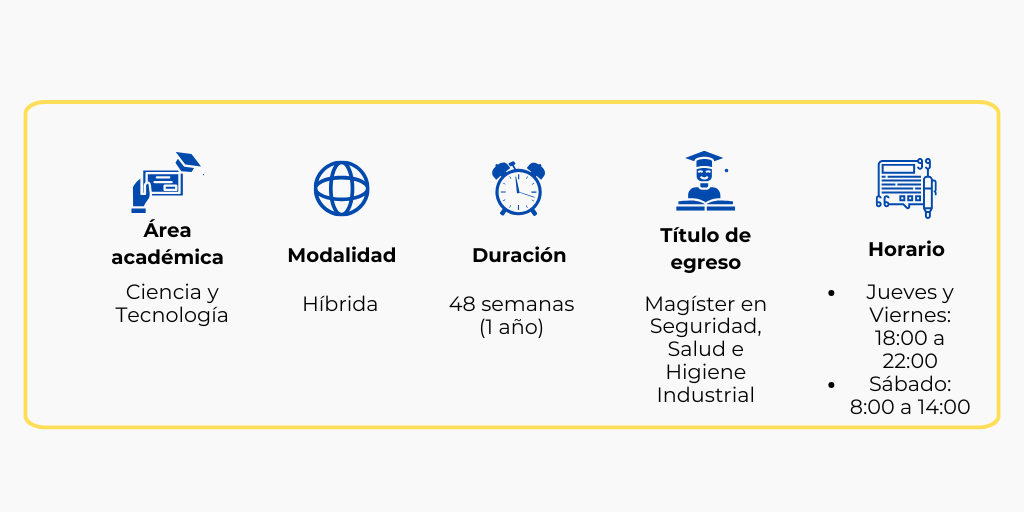 Seguridad, salud e higiene industrial